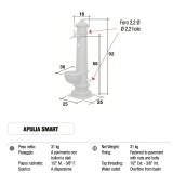 Fontana da giardino in ghisa Mod. SOLO CORPO APULIA SMART - PERSONALIZZABILE Morelli - Arredo esterno